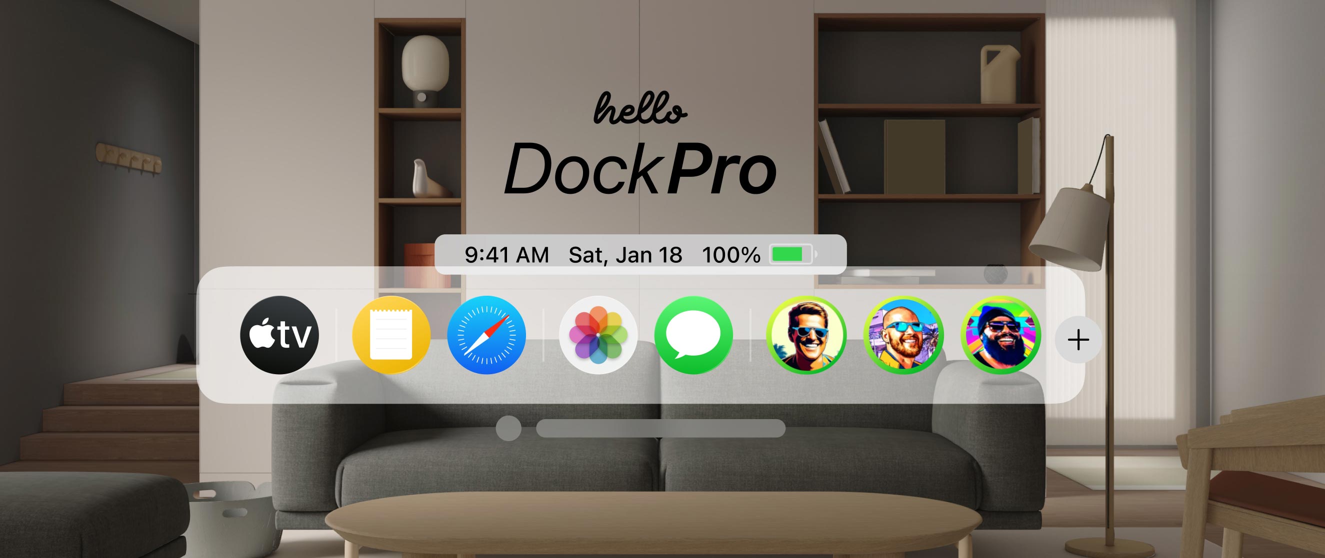 Dock Pro Apple Vision Pro App + Website
